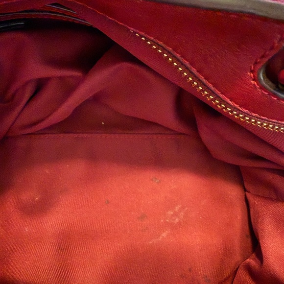 Tory Burch Wine Suede Tote - Picture 11 of 11